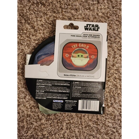 STAR WARS Mandalorian The Child Desert Side Window Shades 17.5" x 14" Universal - Picture 3 of 3